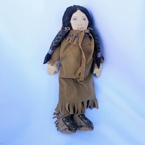 Vintage Sacagawea Traditionally Dressed American Spirit Doll & Baby by Hallamark